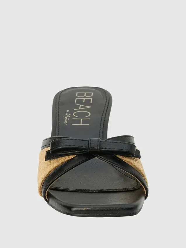 Porter-sandal med hæl