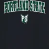 Portland State University Arch Logo, svart grafisk T-skjorte