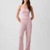 Pyjamas-cami med pointelle-kant