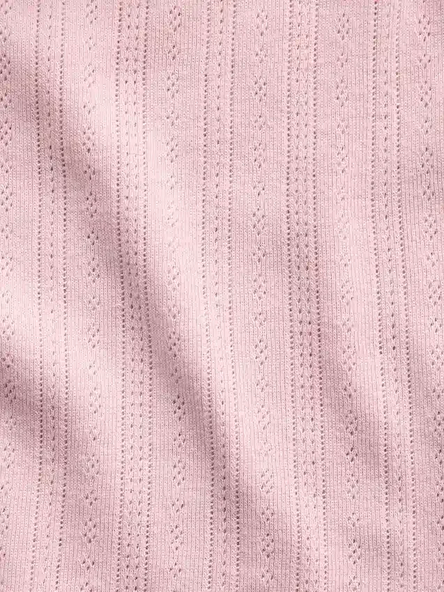Pyjamas-cami med pointelle-kant