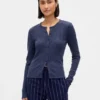 Pyjamas-cardigan i vaffelstrikk