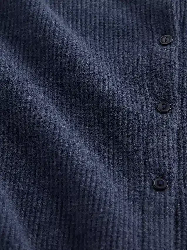 Pyjamas-cardigan i vaffelstrikk
