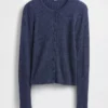 Pyjamas-cardigan i vaffelstrikk