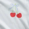 Pyjamas-sett for barn i resirkulert ribbestrikk Shorts