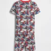 Pyjamas-sett for barn med Spider-Man-motiv i økologisk børstet bomull