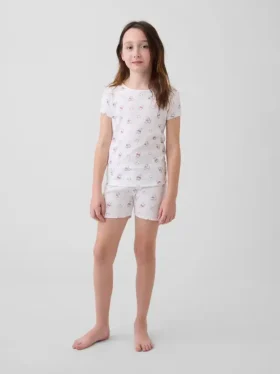 Pyjamas-sett for barn med Winnie the Pooh-motiv i økologisk børstet bomull
