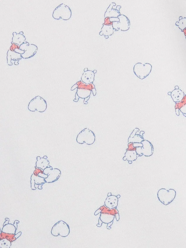 Pyjamas-sett for barn med Winnie the Pooh-motiv i økologisk børstet bomull