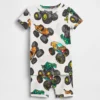 Pyjamas-sett for barn og babyer i økologisk børstet bomull med Hot Wheels-motiv