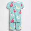 Pyjamas-sett med korte Shorts i økologisk børstet bomull for Baby og Småbarn