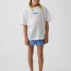 Pyjamas-sett med shorts for barn i resirkulert materiale