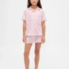 Pyjamas-sett med shorts for barn i resirkulert materiale