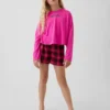 Pyjamas-sett med shorts for barn i resirkulert materiale
