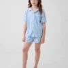 Pyjamas-sett med shorts for barn i resirkulert materiale