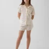 Pyjamas-sett med shorts for barn i resirkulert materiale