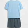 Pyjamas-sett med shorts for barn i resirkulert materiale
