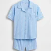 Pyjamas-sett med shorts for barn i resirkulert materiale