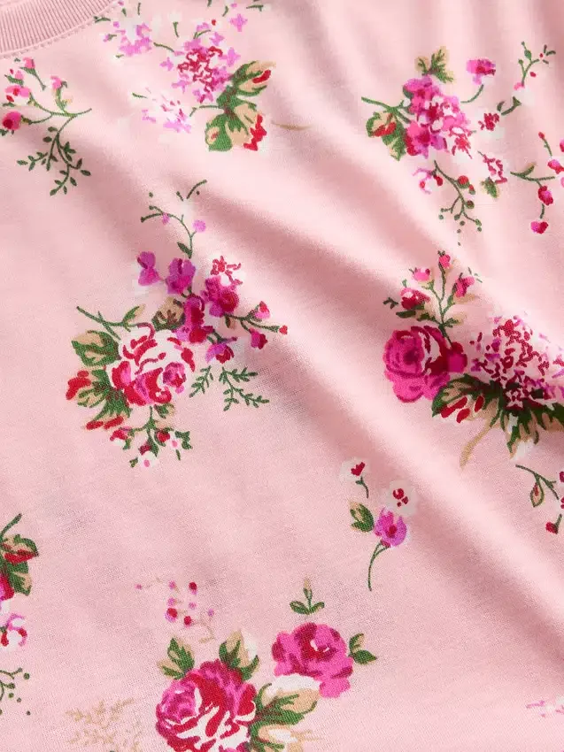 Pyjamas-sett med shorts for barn i resirkulert materiale