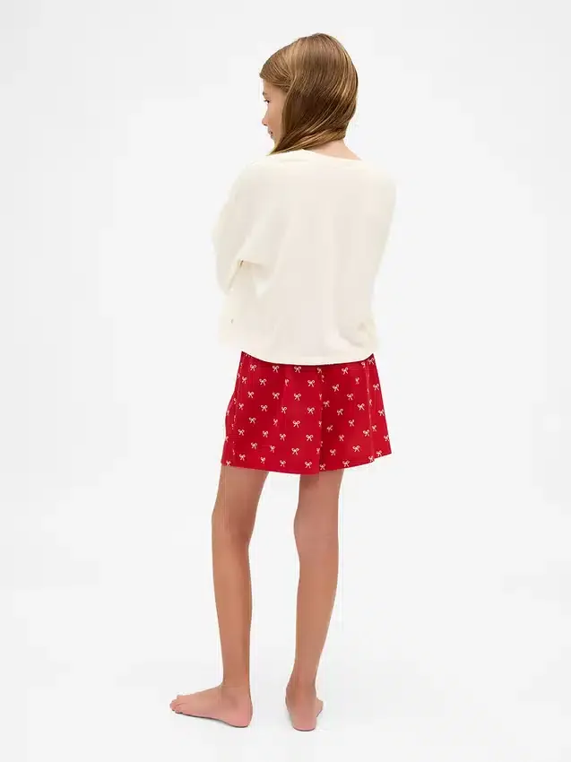 Pyjamas-sett med shorts for barn i resirkulert materiale