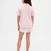 Pyjamas-sett med shorts for barn i resirkulert materiale