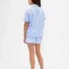 Pyjamas-sett med shorts for barn i resirkulert materiale