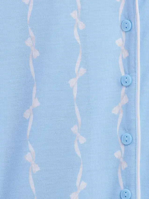 Pyjamas-sett med shorts for barn i resirkulert materiale