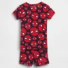 Pyjamas-sett med shorts i økologisk børstet bomull fra Marvel for Baby og Småbarn