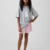 Pyjamas-shorts for barn i resirkulert pointelle