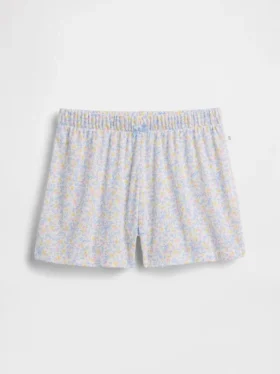 Pyjamas-shorts for barn i resirkulert pointelle