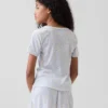 Pyjamas-shorts for barn i resirkulert pointelle
