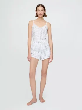 Pyjamas-Shorts i pointelle