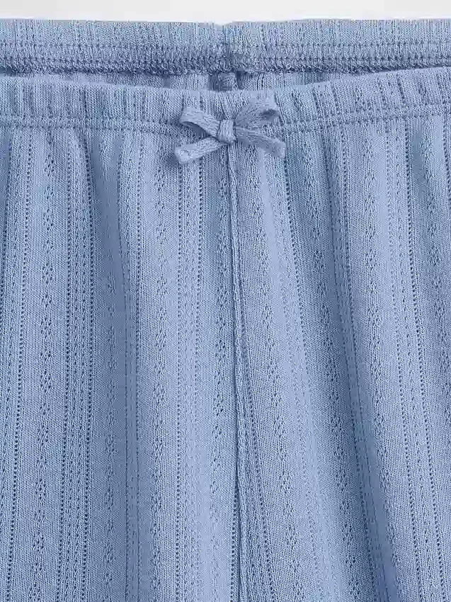 Pyjamas-Shorts i pointelle
