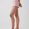 Pyjamas-shorts i pointelle med bølget kant