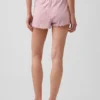 Pyjamas-shorts i pointelle med bølget kant