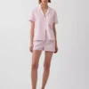 Pyjamas-shorts i poplin