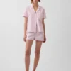 Pyjamas-shorts i poplin
