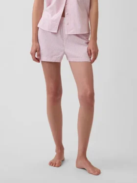 Pyjamas-shorts i poplin