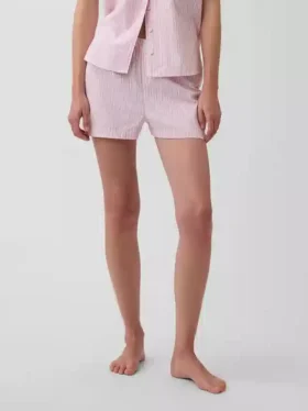 Pyjamas-shorts i poplin
