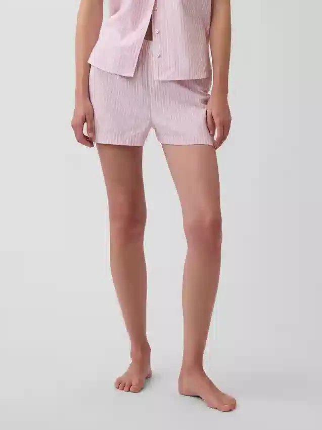 Pyjamas-shorts i poplin