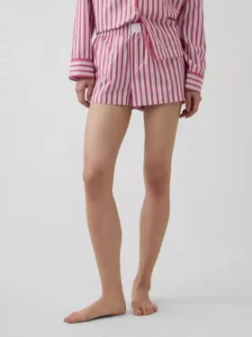 Pyjamas-shorts i poplin