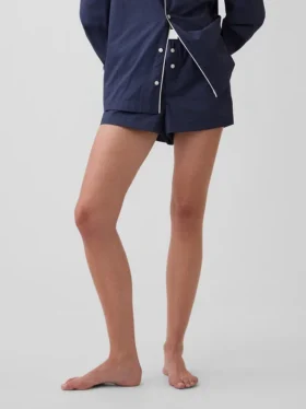 Pyjamas-shorts i poplin