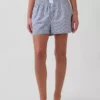Pyjamas-shorts i poplin
