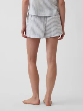 Pyjamas-shorts i poplin