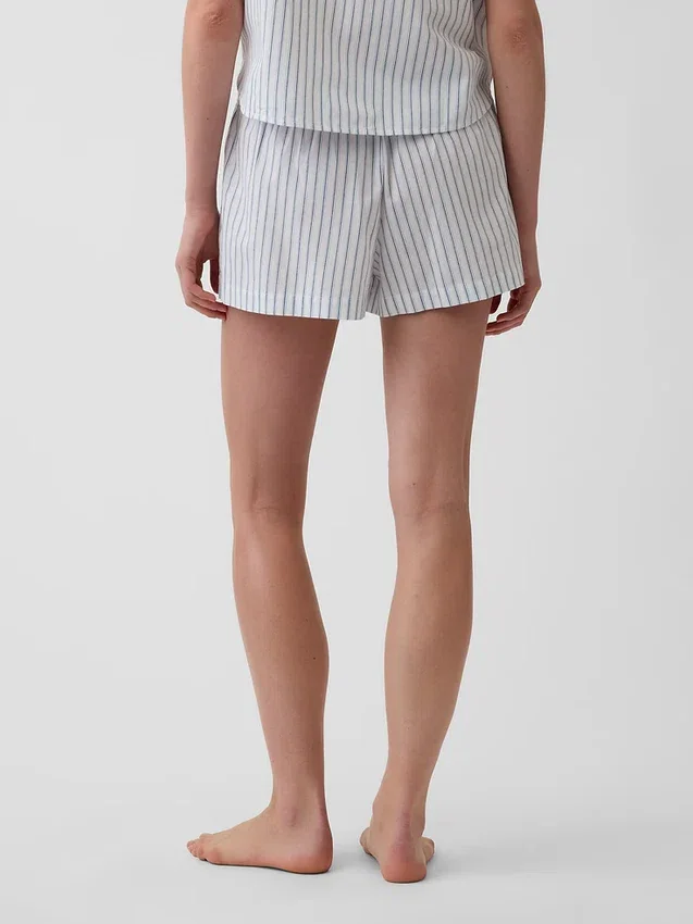 Pyjamas-shorts i poplin
