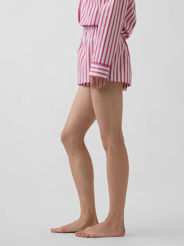 Pyjamas-shorts i poplin