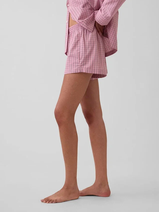 Pyjamas-shorts i poplin