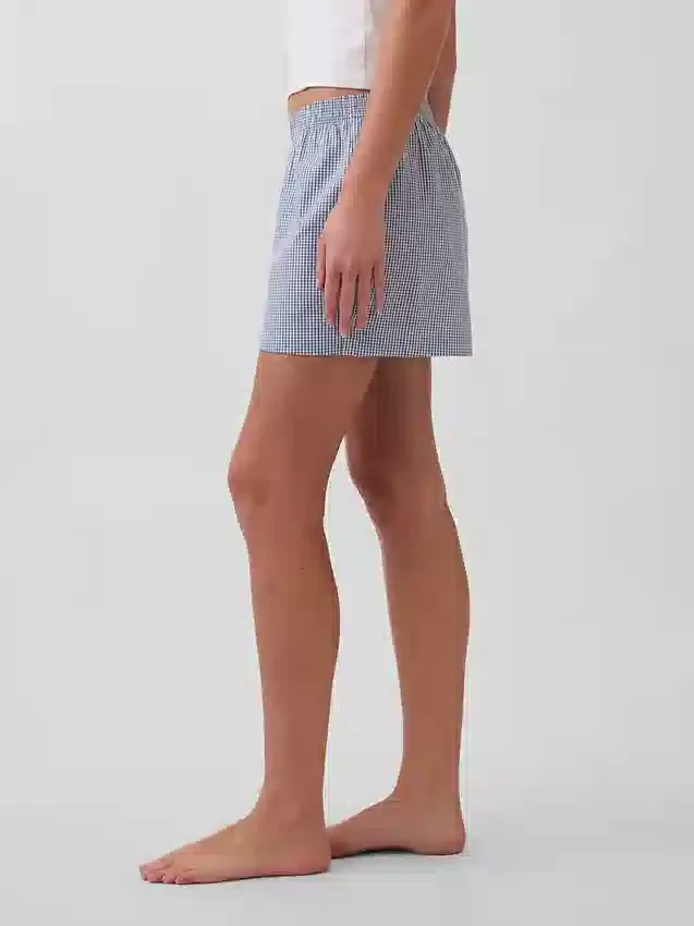 Pyjamas-shorts i poplin