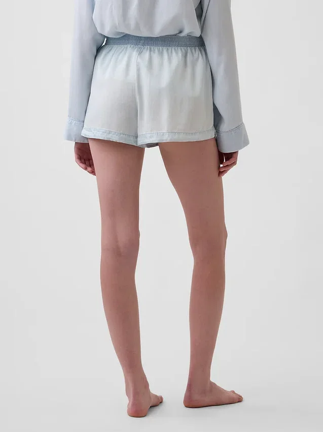 Pyjamas-shorts i poplin