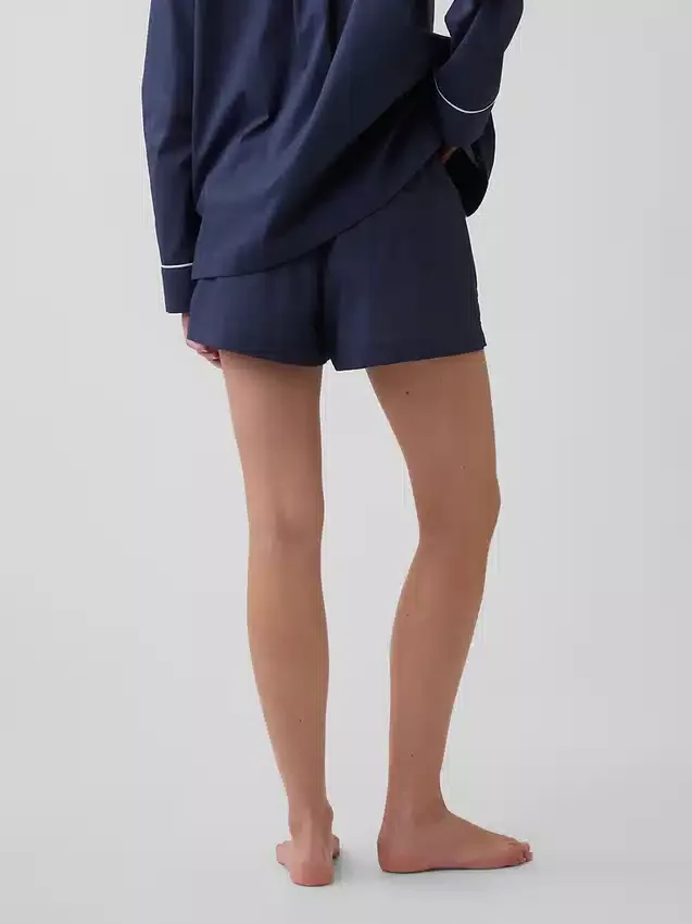 Pyjamas-shorts i poplin