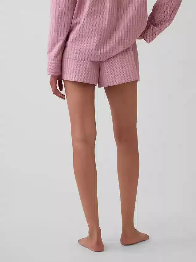 Pyjamas-shorts i poplin