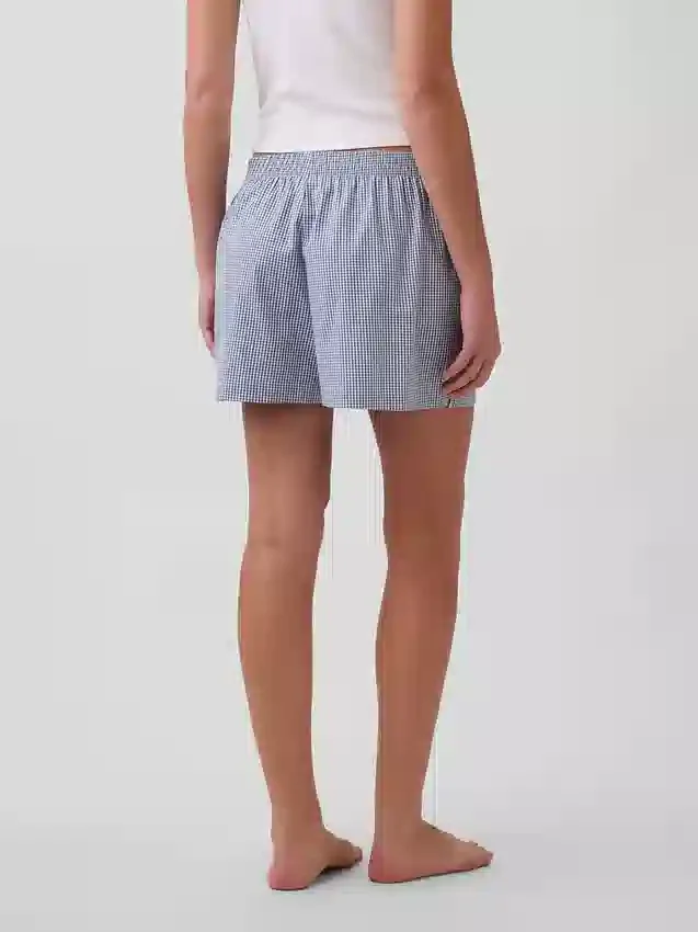 Pyjamas-shorts i poplin